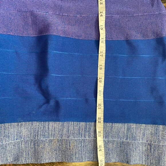 Strapless Colorblock Bandage Dress - Picture 4 of 7